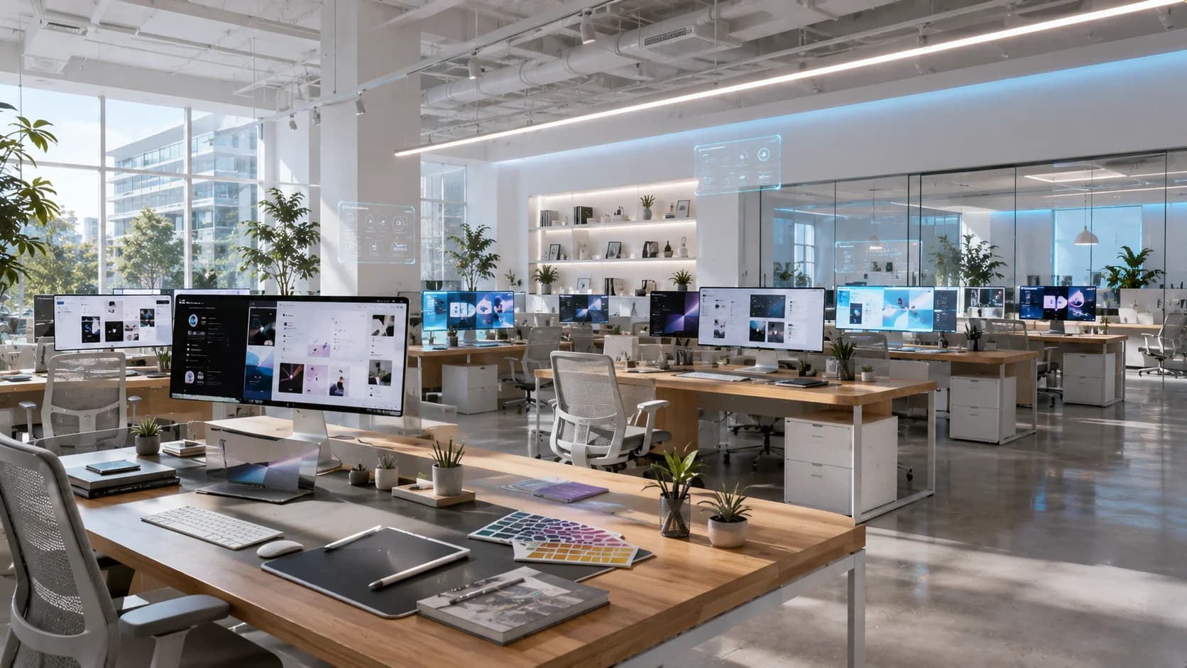 Creative agency studio workstation