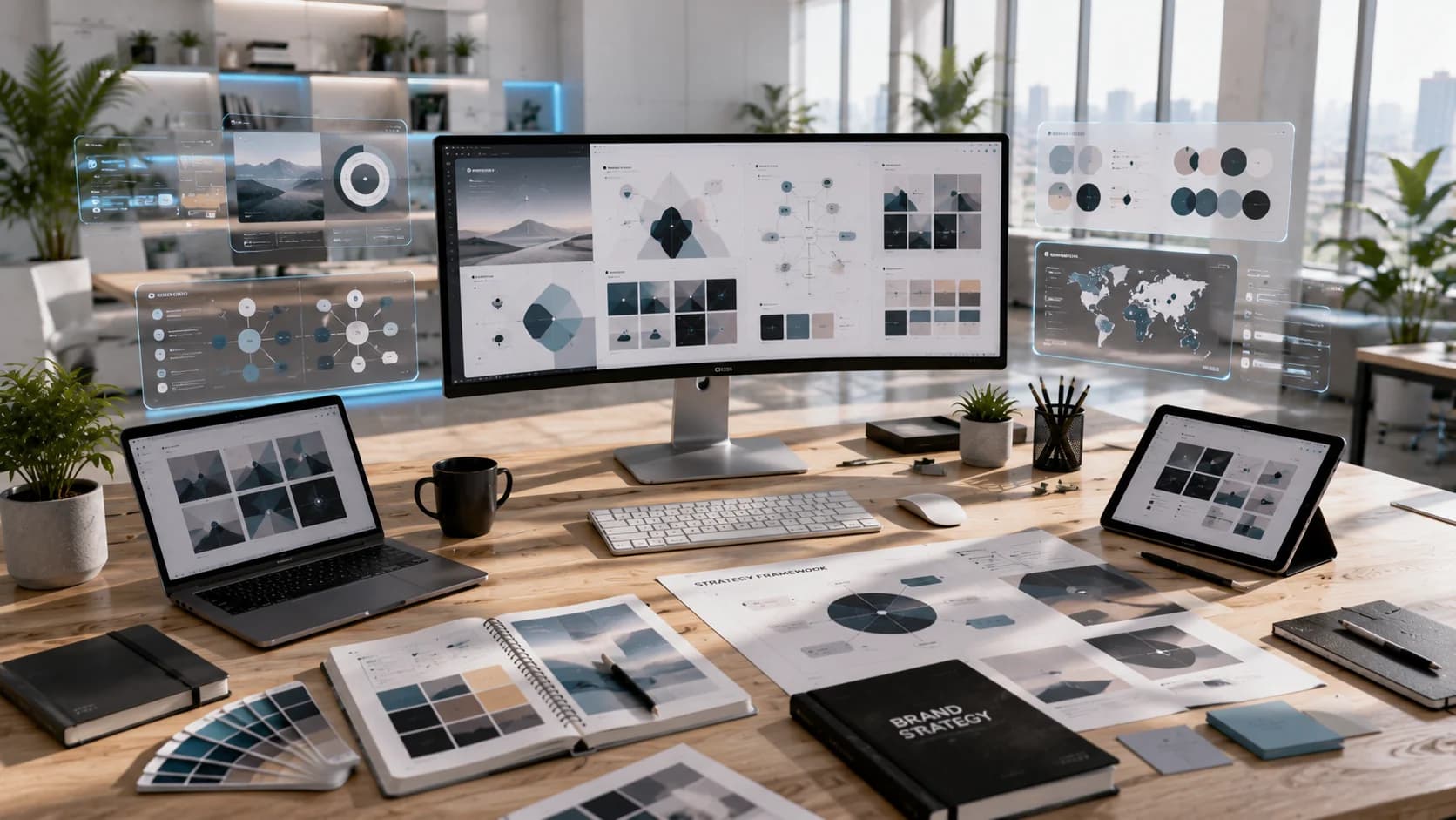 Strategy & Creative Direction Stage Illustration