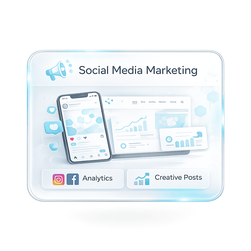 Social Media creative card representation