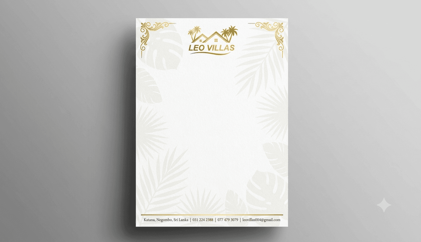Leo Villas - Stationery Design Image 3