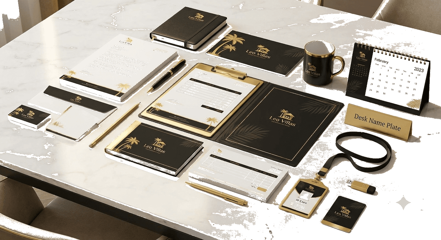 Leo Villas - Stationery Design Image 4